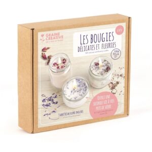 Zestaw DIY Świece Sojowe- Suszone Kwiaty